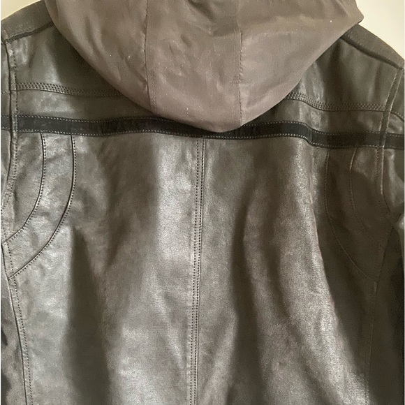 Danier Hooded Mens Leather Jacket (M) $50 - Picture 6 of 9